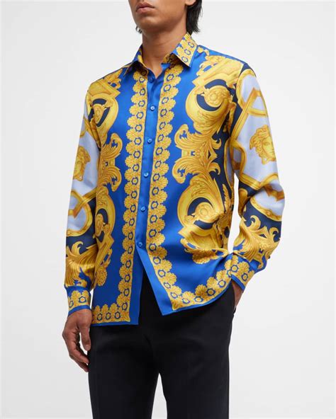 versace silk shirt|versace silk shirt price.